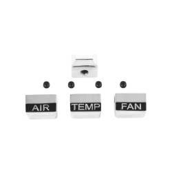 A/C & Heating - A/C & Heating Components - All Classic Parts - 67 Mustang Heater Dash Plate Knob Set (4pcs), w/ AC
