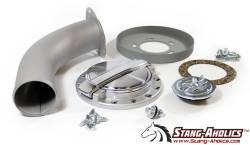 Stang-Aholics - 65 - 68 Mustang Fastback Mach 1 Style Fuel Cap Kit with Recess Plate - Image 2
