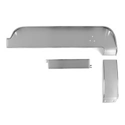 67 Mustang Dash Trim Set (Upper/Center/Lower), Metal-Backed Aluminum