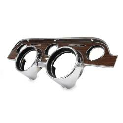 All Classic Parts - 68 Mustang Instrument Bezel, Metal-backed Deluxe Woodgrain (w/o Running Horse Emblem) - Image 4
