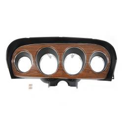 All Classic Parts - 69 Mustang Instrument Bezel, Deluxe w/ Stamped Steel Woodgrain Panel - Image 2