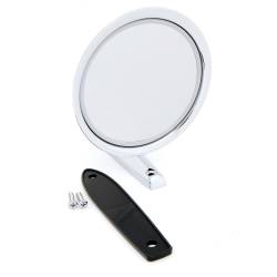 65-66 Mustang Outside Mirror, Round, Fits RH or LH