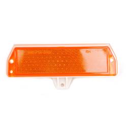 Electrical & Lighting - Marker Lights - All Classic Parts - 71-73 Mustang Front Side Marker Light Housing w/ Amber Lens, Right