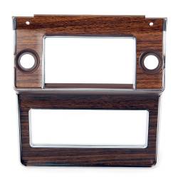 69-70 Mustang Radio Bezel w/ Woodgrain Decal