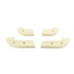 68-70 Mustang Seat Side Hinge Cover, Neutral, 4pc set