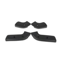 68-70 Mustang Seat Side Hinge Cover, Black, 4pc set