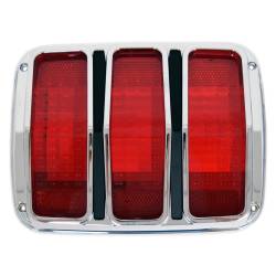 All Classic Parts - 65 - 66 Mustang Tail Light Assembly (Bezel, Lens & Both Gaskets), Fits RH or LH - Image 1