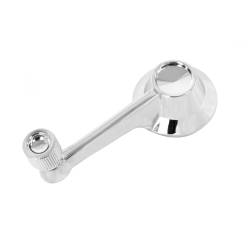 64-65 Mustang Window Handle w/ Clip & Chrome Knob