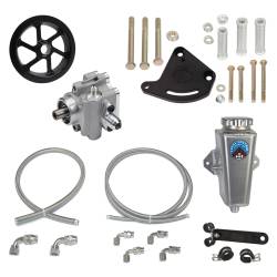 64 - 73 Mustang Remote Power Steering Sportsman Pump Kit with Serp Pulley