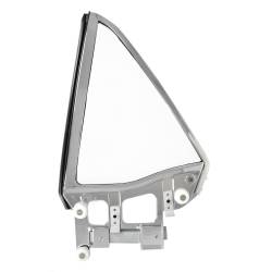 67-68 Mustang Quarter Window Complete Assembly, Coupe, w/Clear Glass, Left