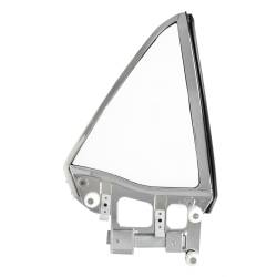 67-68 Mustang Quarter Window Complete Assembly, Coupe, w/Clear Glass, Right