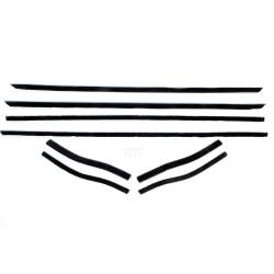 65-66 Mustang Window Felt Weatherstrip Kit, Coupe/Convertible (8 Pcs)