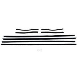 67-68 Mustang Window Felt Weatherstrip Kit, Convertible (8 Pcs)