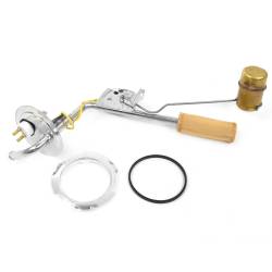 71-73 Mustang Fuel Sending Unit w/ Brass Float, Lock Ring & Gasket, STAINLESS, 3/8"