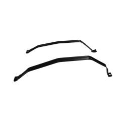 81-93 (From 4/81) Mustang Fuel Tank Straps, Black, PAIR