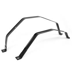 Fuel System - Tanks - All Classic Parts - 98-04 Mustang Fuel Tank Straps, Black, PAIR
