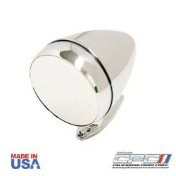 Rotunda Style Bullet Mirror, Chrome Finish CONVEX for 65 - 67 Mustangs