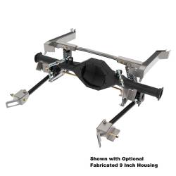 64-70 Mustang TCP Mini Tub 4 Link Rear Suspension shown with Optional 9 Inch Housing