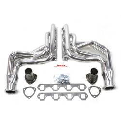 JBA Headers - 64-73 Mustang 260-351W JBA Long Tube Headers, Silver Ceramic, Mustang II IFS - Image 1