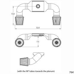 Miscellaneous - Dual Inlet Air Intake Plenum Kit for 64 - 73, 79 - 85 Mustangs - Image 2