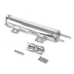 Cooling - Radiator Overflow Tanks - All Classic Parts - 86-93 Mustang Radiator Overflow Tank, Stainless, 2" x 10" (14oz) w/ Cap & Hardware