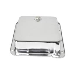 All Classic Parts - 65-81 Mustang Transmission Pan (OEM Type) w/ Drain Plug, C4, Chrome - Image 2