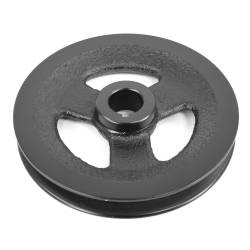 Power Steering - Pumps & Related - All Classic Parts - 65 Mustang Power Steering Pump Pulley 260/289, V8, Eaton Style, Black (4 14/32" OD, 21/32" ID)