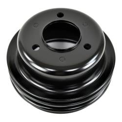All Classic Parts - 65-67 Mustang Crankshaft Pulley 289 w/AC w/PS, Triple Groove, Black (6 21/32" OD)