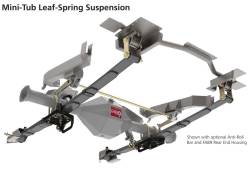 64-70 Mustang TCP Mini Tub Leaf Spring Rear Suspension Kit