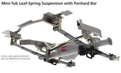 Total Control Products - 64-70 Mustang TCP Mini Tub Leaf Spring Rear Suspension with Panhard Bar - Image 1