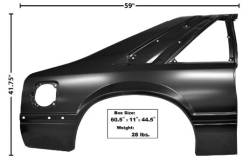 Dynacorn | Mustang Parts - 87 - 90 Mustang Complete Quarter Panel (RH) - Image 2