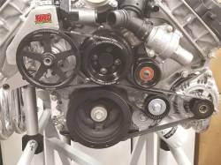 Engine - Engine Pulleys & Brackets - Stang-Aholics - Mustang Coyote 5.0 Engine Swap Power Steering Pump with Pulleys