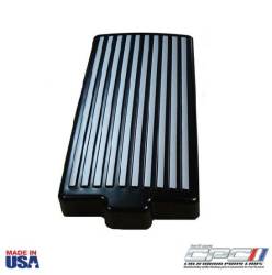 2010 - 2014 Finned Fuse Box Cover, Black W/ Gunmetal Fins