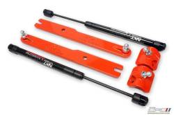 NXT-GENERATION - 2011 - 2014 Mustang V6/Gt Gas Strut Hood Lift Kit Competition Orange - Image 3