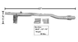 Dynacorn | Mustang Parts - 65 - 70 Mustang Coupe and Fastback Rear Frame Rail, Mini Tub, RH Side