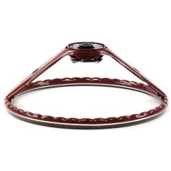 All Classic Parts - 1968 Mustang 2-Spoke Deluxe Woodgrain Steering Wheel, Red - Image 3