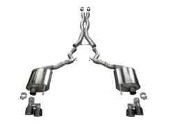 2018-2020 Mustang GT 5.0L V8 Convertible 3" Exhaust System, Cat-Back, Black Tips