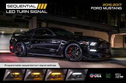 Diode Dynamics Lighting - 2015 - 2017 Ford Mustang Sequential LED Turn Signals, Smoked Lenses - Image 5