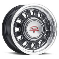 65 - 73 Mustang 15 X 7 LW60 GT8 Wheel, BLACK Finish, 4 X 4.5"