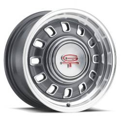 65 - 73 Mustang 15 X 7 LW60 GT8 Wheel, CHARCOAL Finish, 4 X 4.5"