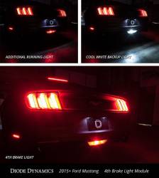 Diode Dynamics Lighting - 2015 - 2020 Mustang LED Switchback 4th Brake Light - Image 4