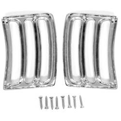 All Classic Parts - 64-66 Mustang Headlight Extension Trim, Chrome