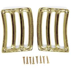 All Classic Parts - 64-66 Mustang Headlight Extension Trim, Gold