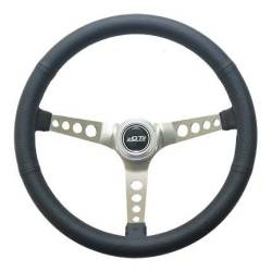 65 - 73 Mustang GT Performance 15" Retro Steering Wheel (Black Leather Grip)