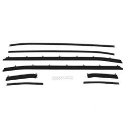 Weatherstrip - Window - All Classic Parts - 71 - 73 Mustang Beltline Window Felt Kit, Grande Coupe, 8 Pieces