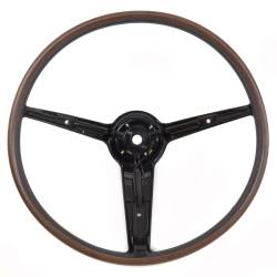 All Classic Parts - 1970 - 1973 Mustang Deluxe Rim Blow Steering Wheel, Woodgrain