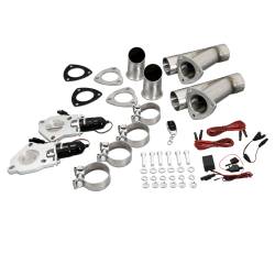 Dual Electronic Exhaust Cut-Out System, w/ Remote, For Mustang or Hot Rods,  2.5 Inch Diameter