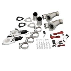 Dual Electronic Exhaust Cut-Out System, w/ Remote, For Mustang or Hot Rods,  3 Inch Diameter