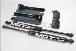 2015+ Mustang MRT No-Drill Hood Struts-Black Carbon Fiber