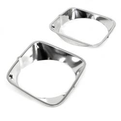 All Classic Parts - 1973 Mustang Headlight Door, Polished Aluminum, Pair - Image 2